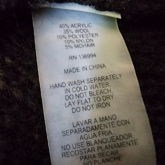 Liquid by Sioni Womens Cardigan Sweater Art To Wear Boho Wool Mohair Size Medium - Picture 8 of 10